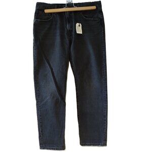 NWT Levi's washed black rinse, middy straight jeans, 100% cotton, size 32 x 29